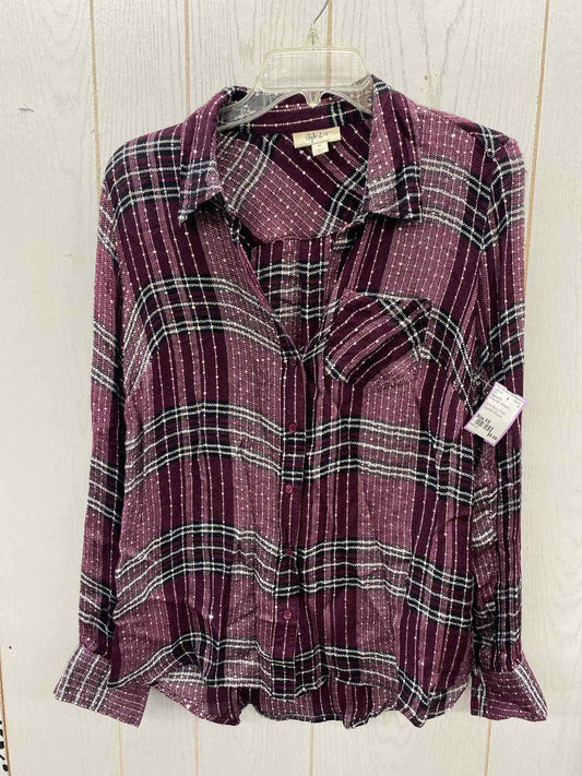 Style & Co Burgundy Womens Size XS Shirt