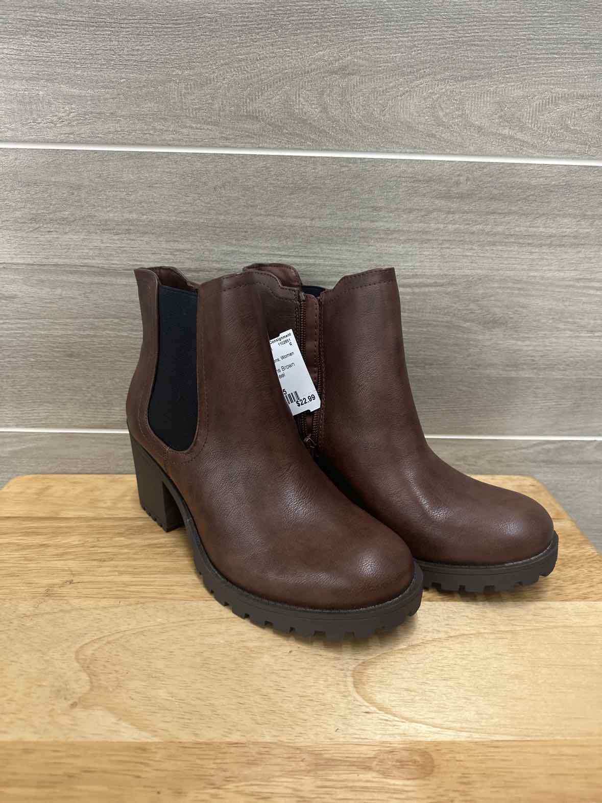 Sun + Stone US Shoe Size 8.5 Brown Womens Boots
