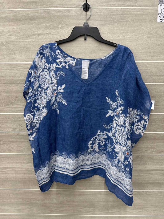 Chico's Size S/M Blue Womens Shirt