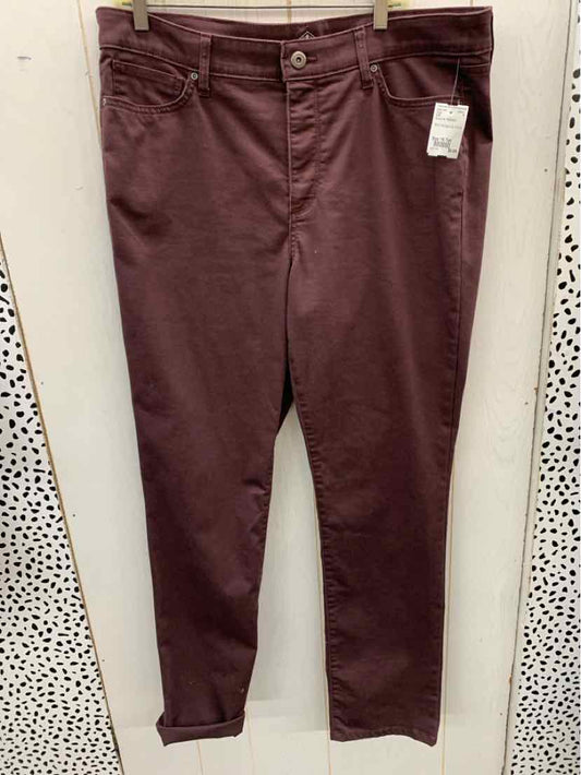 SJB Burgundy Womens Size 16 Tall Pants