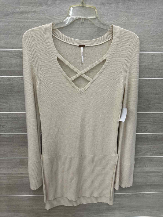 Free People Cream Womens Size XS Sweater