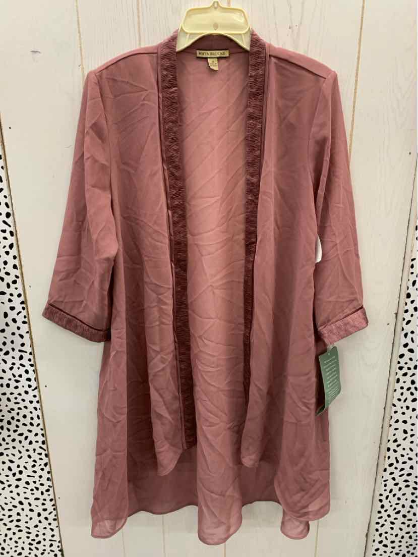 Maya Brooke Pink Womens Size 16 Shirt