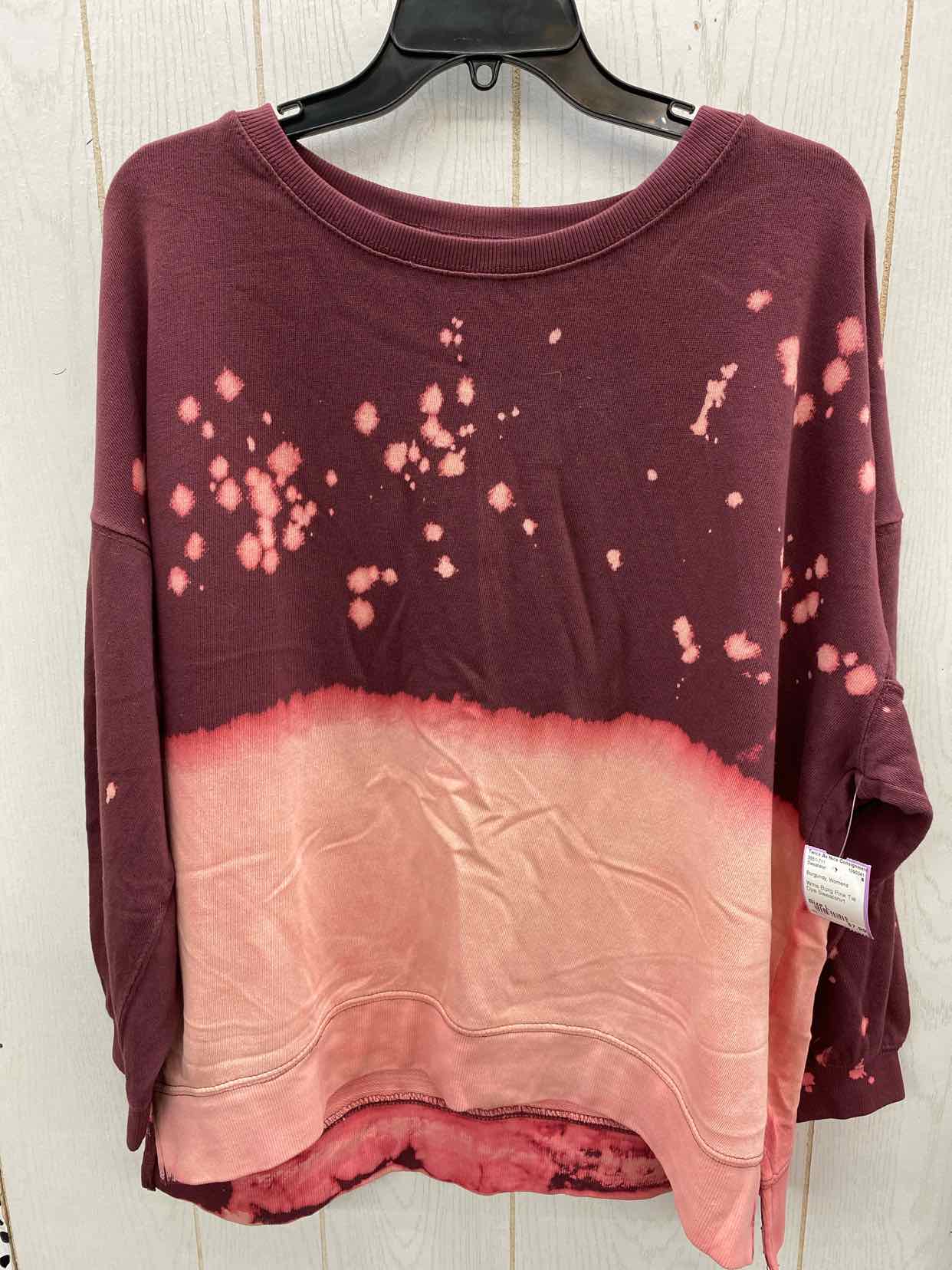 Burgundy Womens Size L Sweatshirt