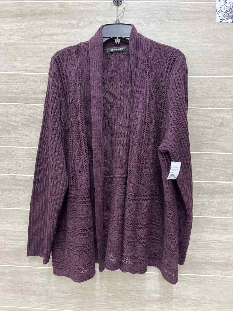 89th & Madison Purple Womens Women Size XXL Sweater