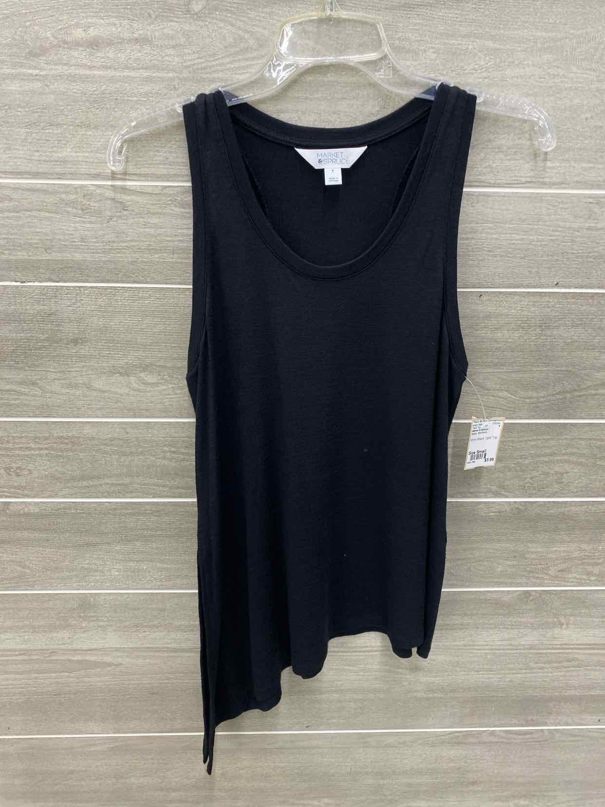 Market & Spruce Black Womens Size Small Tank Top