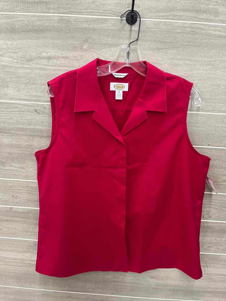Talbots Size 16 Pink Plus Tank Top