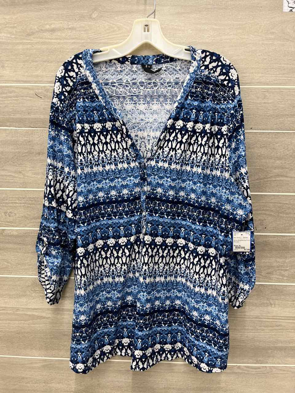 Blue Womens Women Size XL Shirt