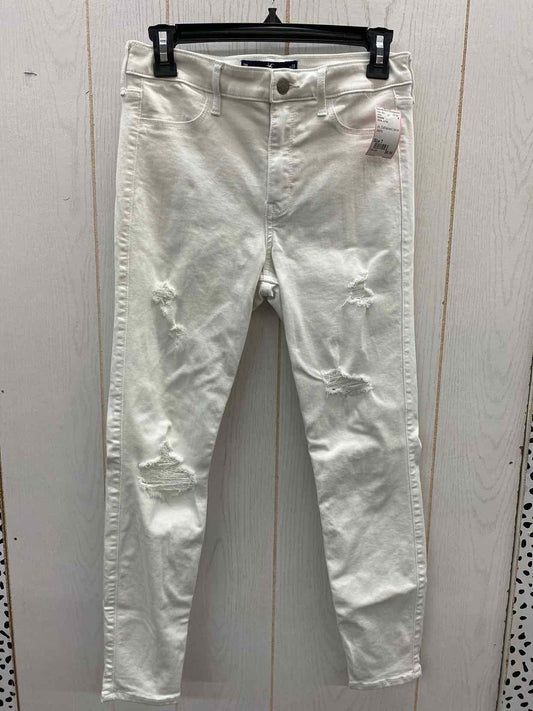 Hollister White Junior Size 7 Jeans