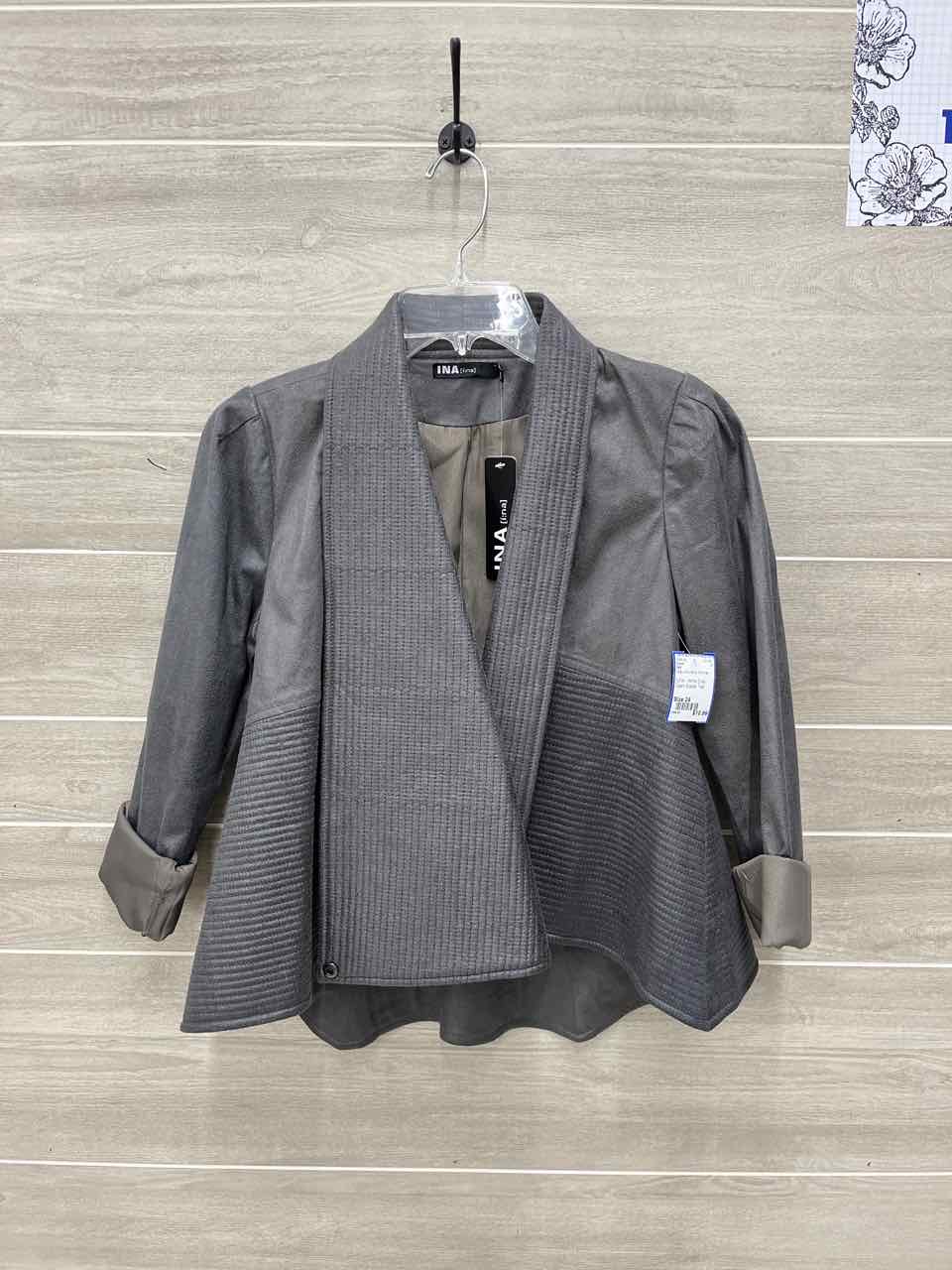 INA Size 24 Gray Womens Blazer