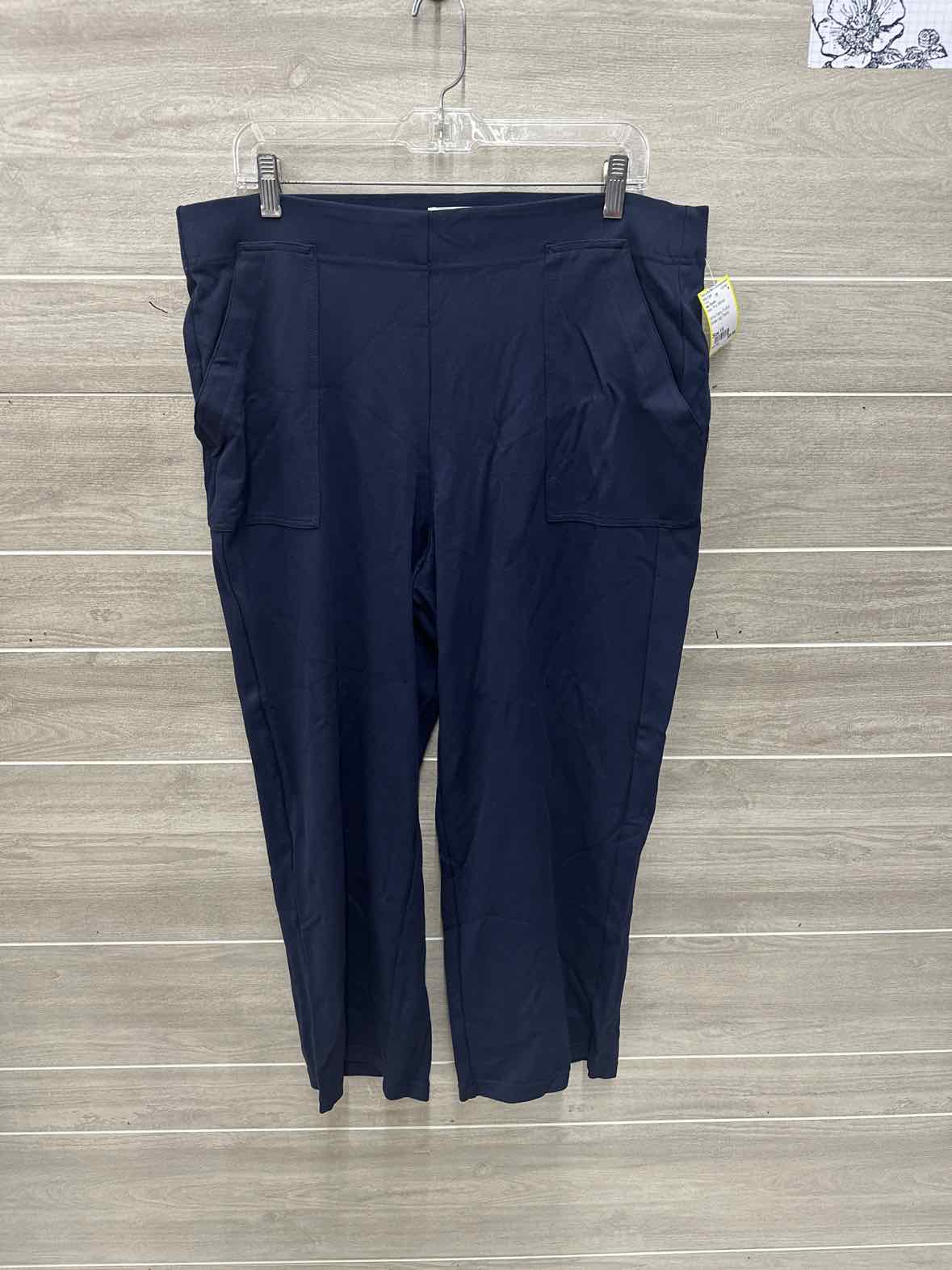 Max Studio Size 1X Navy Plus Pants
