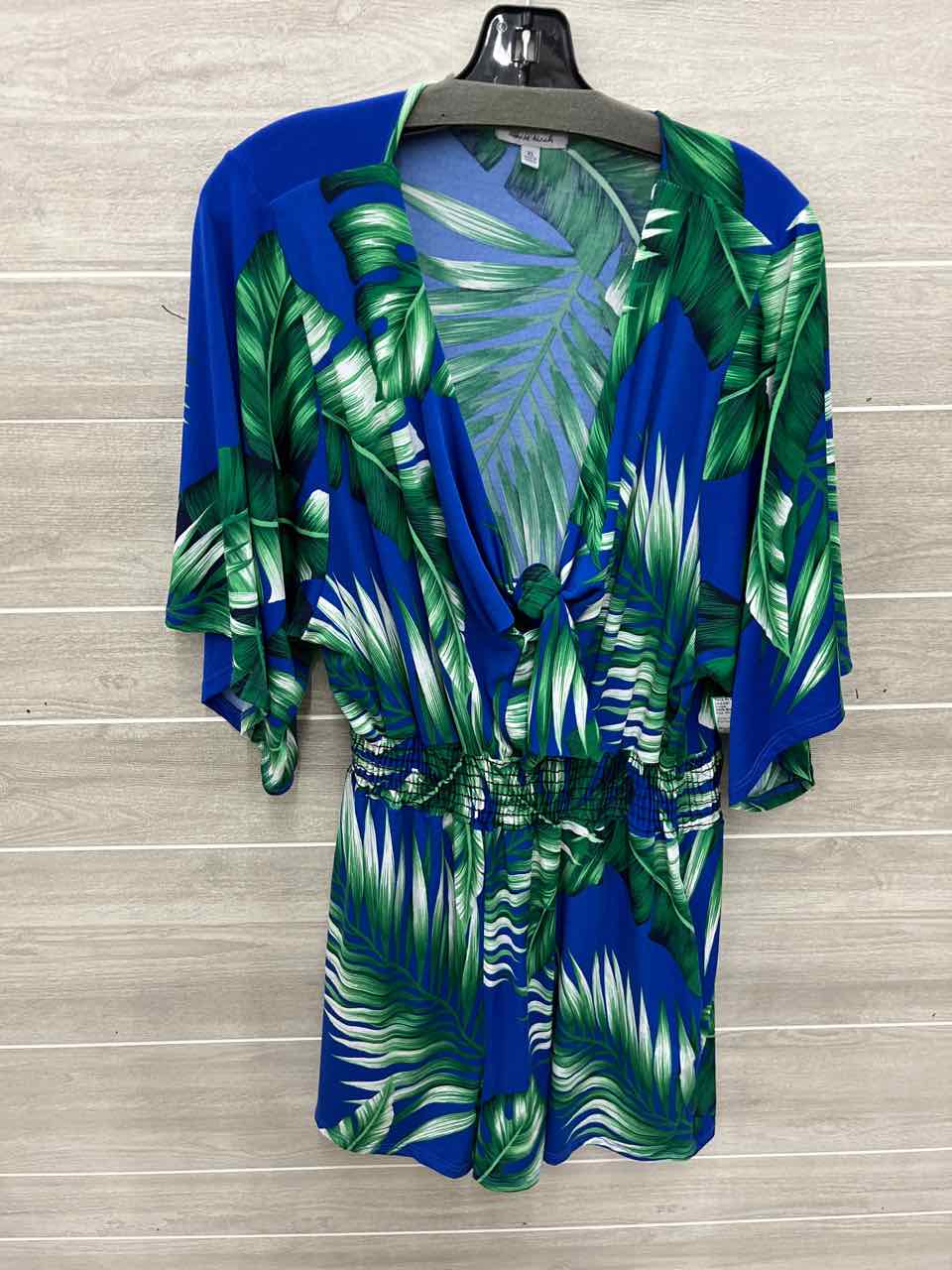White Birch Size 14/16 Blue Womens Romper