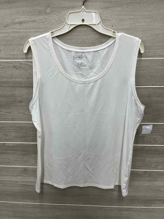 Dana Buchman Size L White Womens Tank Top