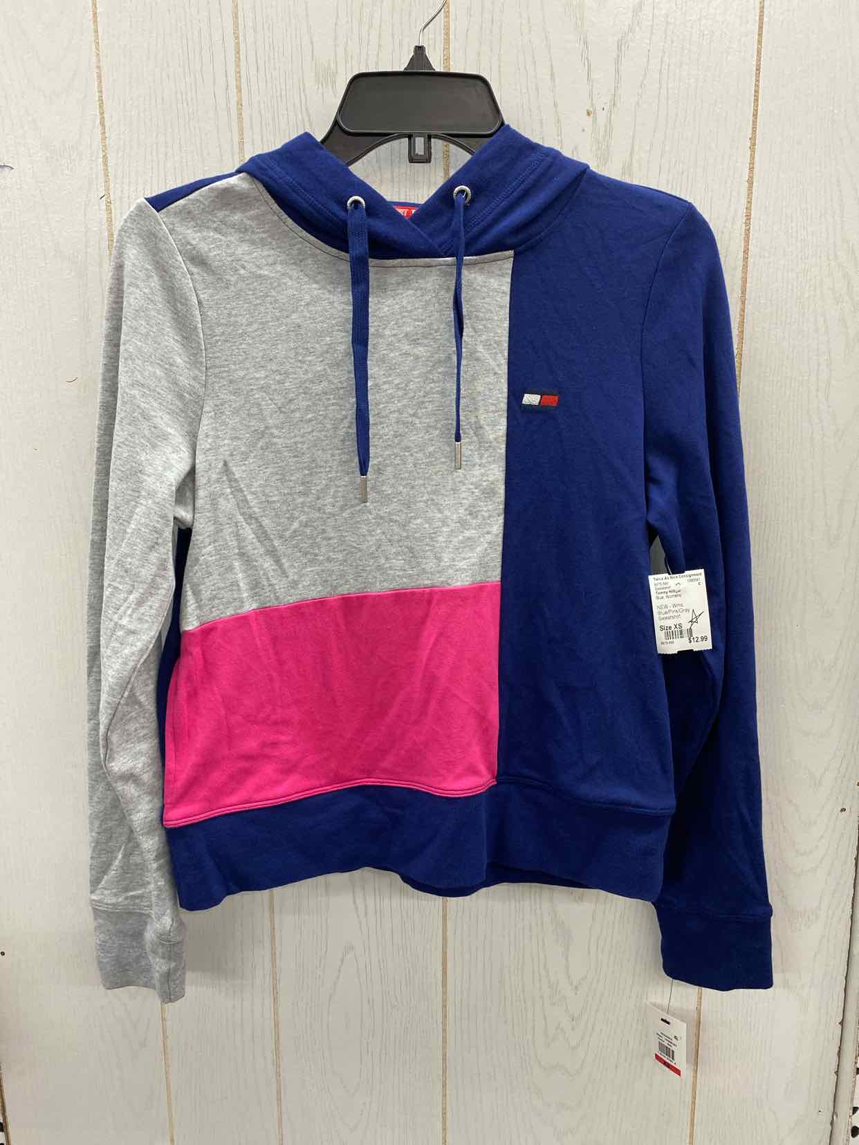 Tommy Hilfiger Blue Womens Size XS Sweatshirt