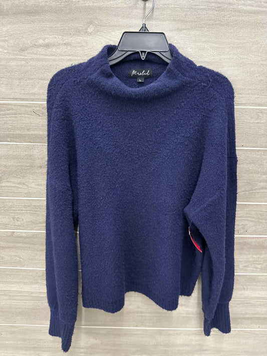 Marled Blue Womens Women Size L Sweater
