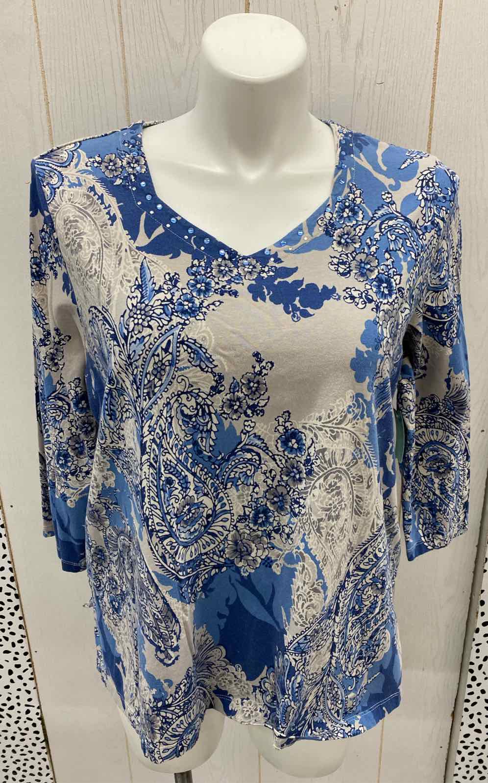 Alfred Dunner Blue Womens Size 2X Shirt