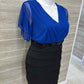En Focus Size 20W Blue Plus Dress