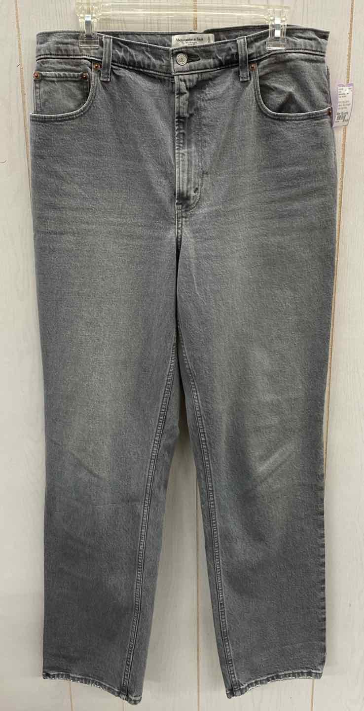 Abercrombie & Fitch Gray Womens Size 12 Long Jeans