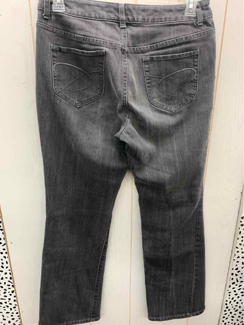 Chico's Gray Womens Size 10 Jeans