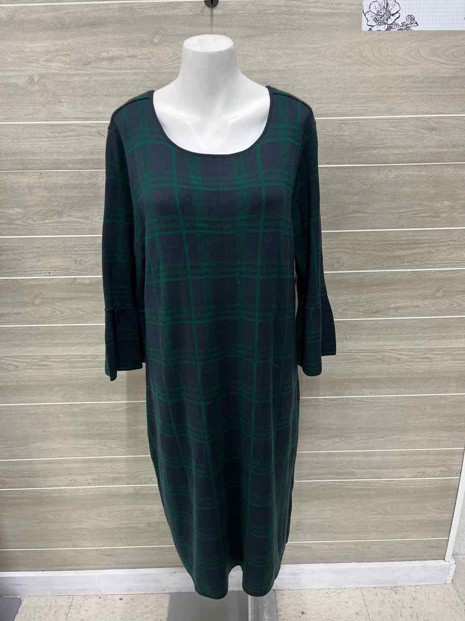 Christopher & Banks Size 12/14 Blue Womens Dress