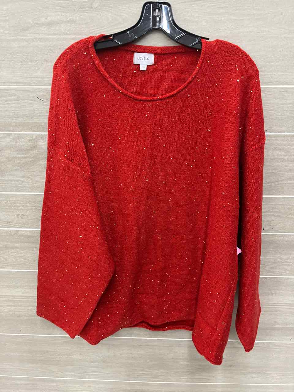 Lovelo Size 1X/2X Red Plus Sweater