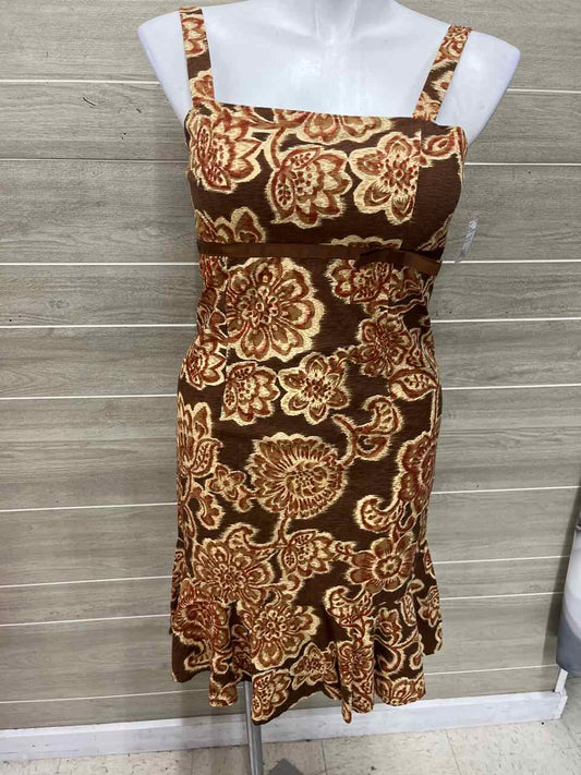R&K Originals Size 10 Brown Womens Dress