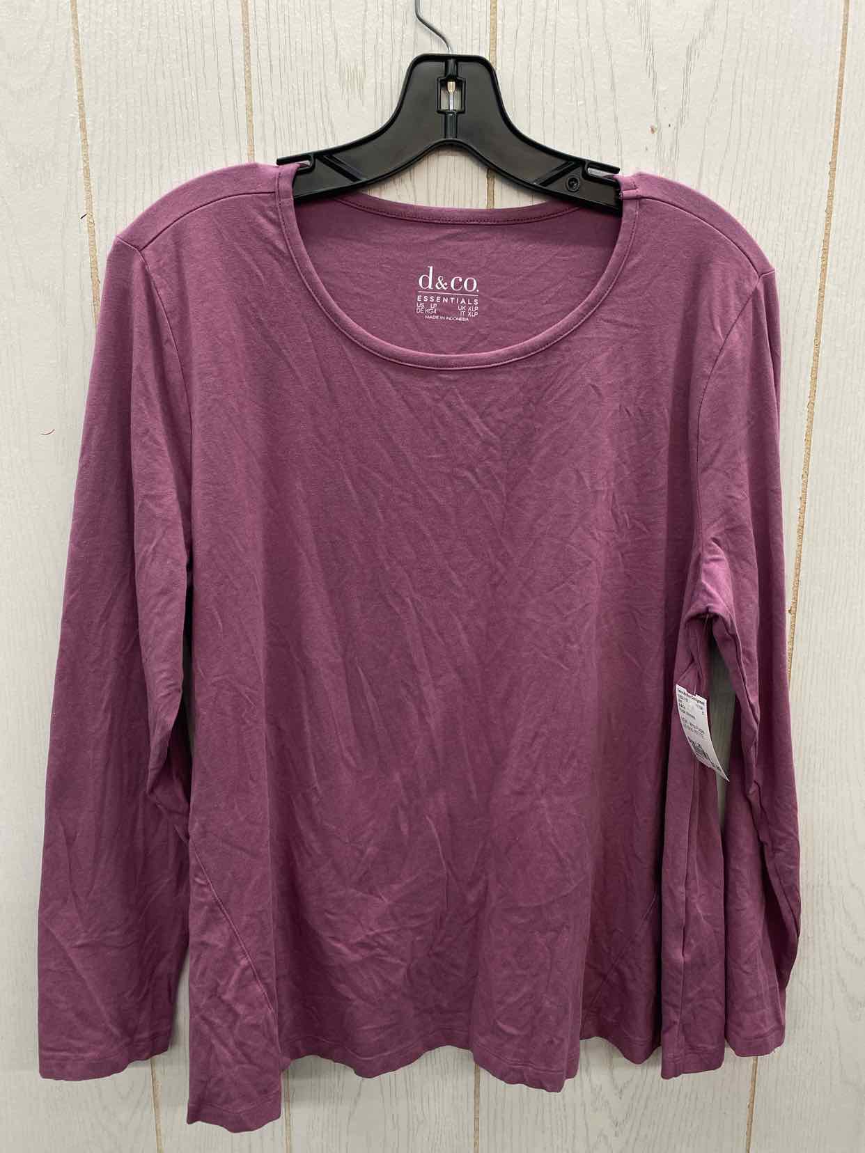 D & Co Purple Womens Size L/XL Shirt