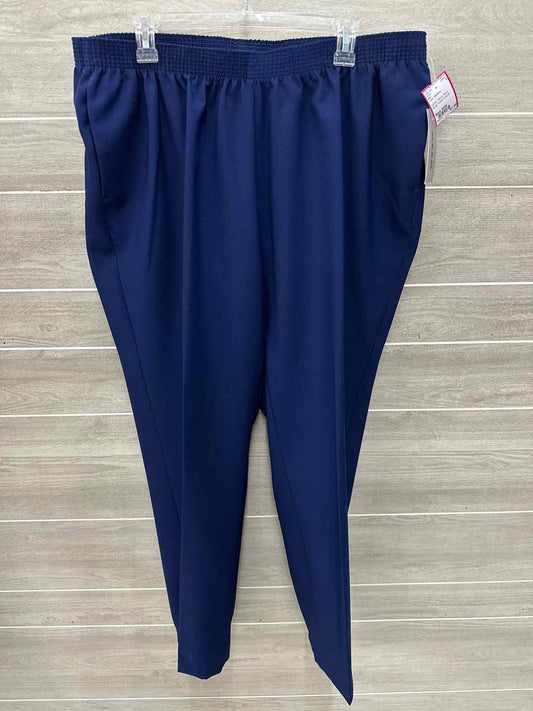 Alia Navy Womens Size 20W Pants