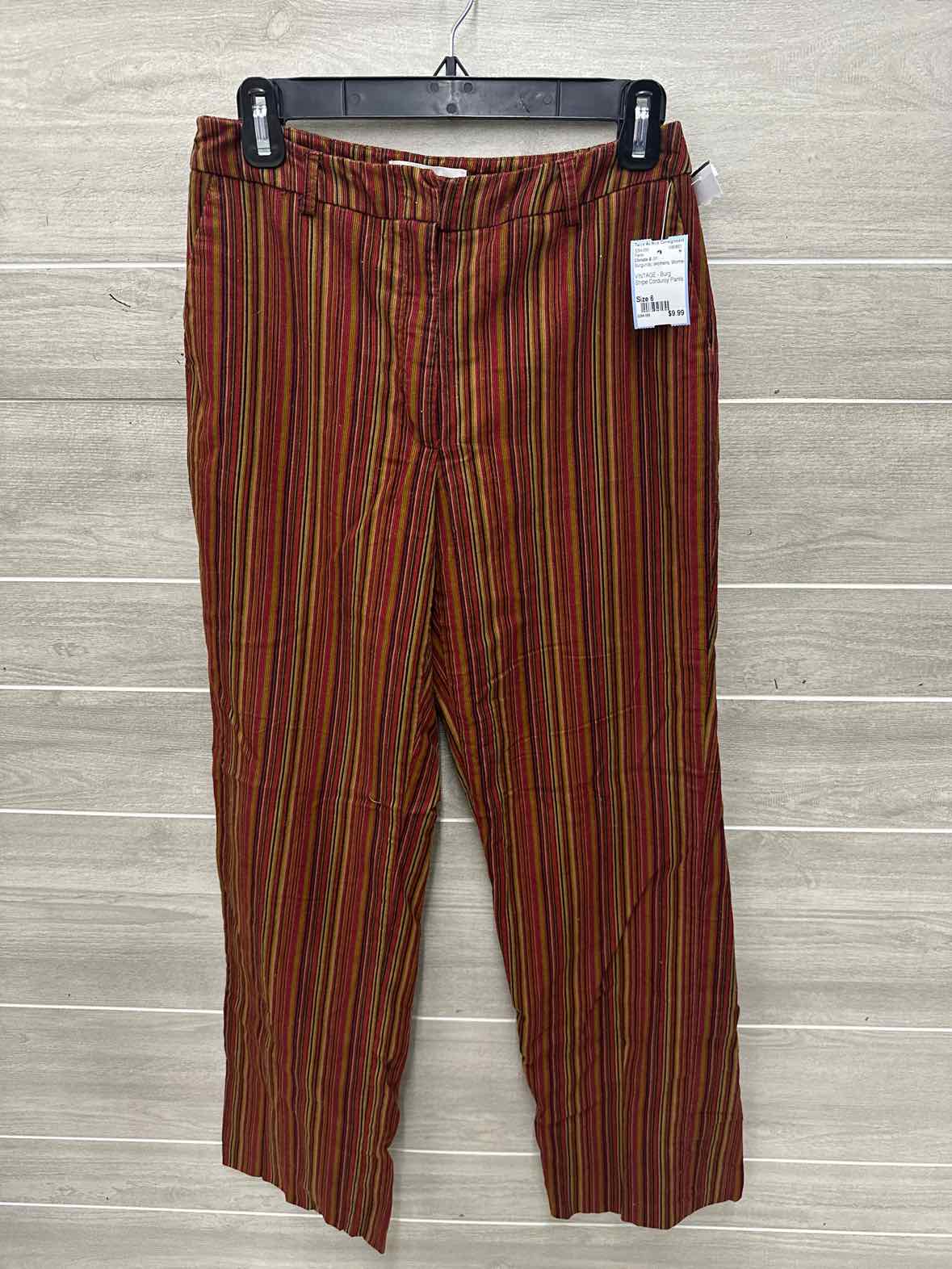 Christie & Jill Size 6 Burgundy Womens Pants