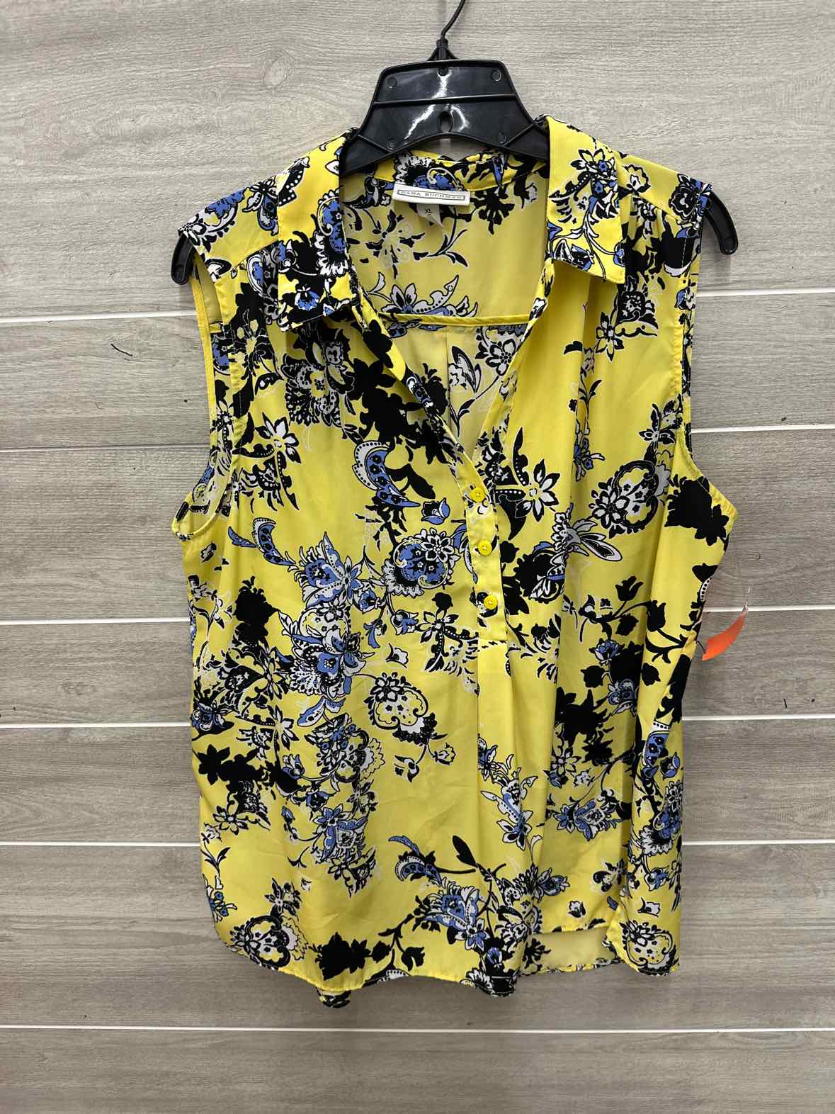 Dana Buchman Size XL Yellow Womens Shirt