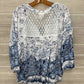 Fig & Flower Size 2X White Plus Shirt