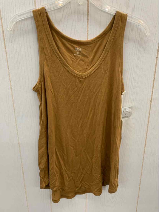 ANA Brown Womens Size XS Tank Top