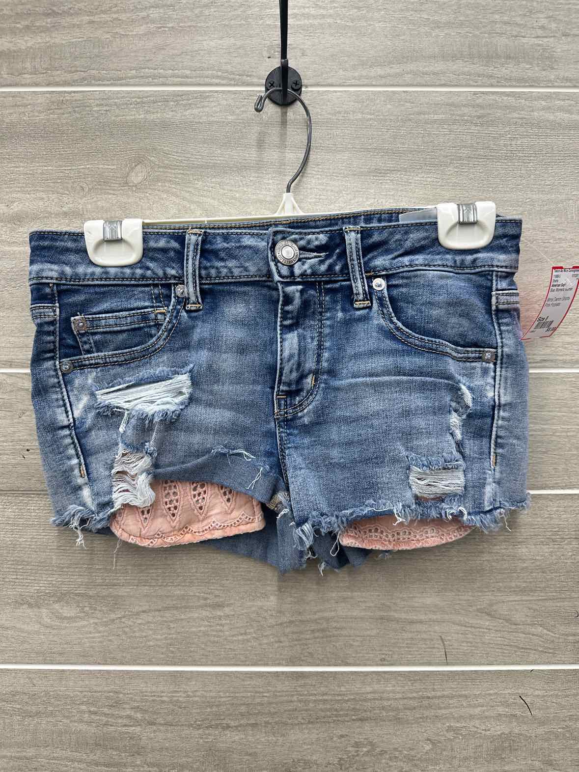 American Eagle Size 8 Blue Womens Shorts