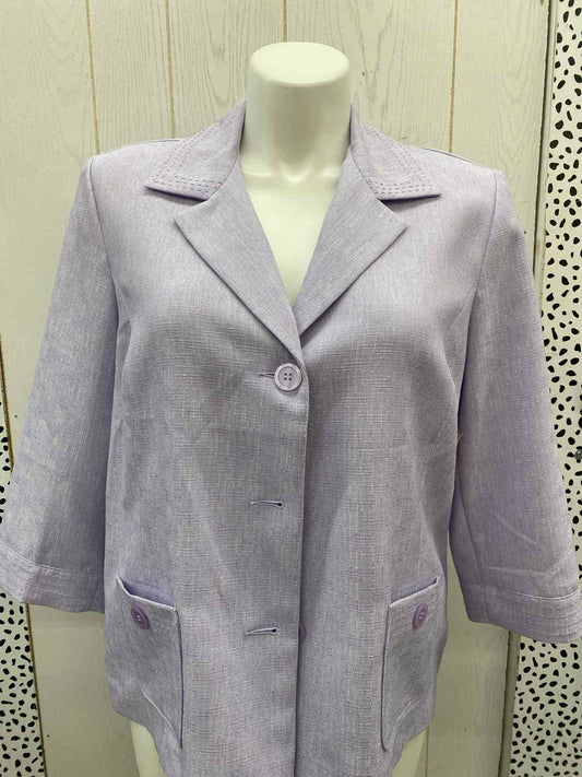 Alfred Dunner Lavender Womens Size 18 Blazer