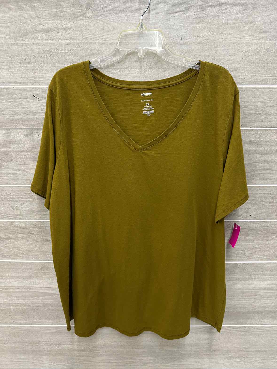 Sonoma Size 2X Olive Plus Shirt