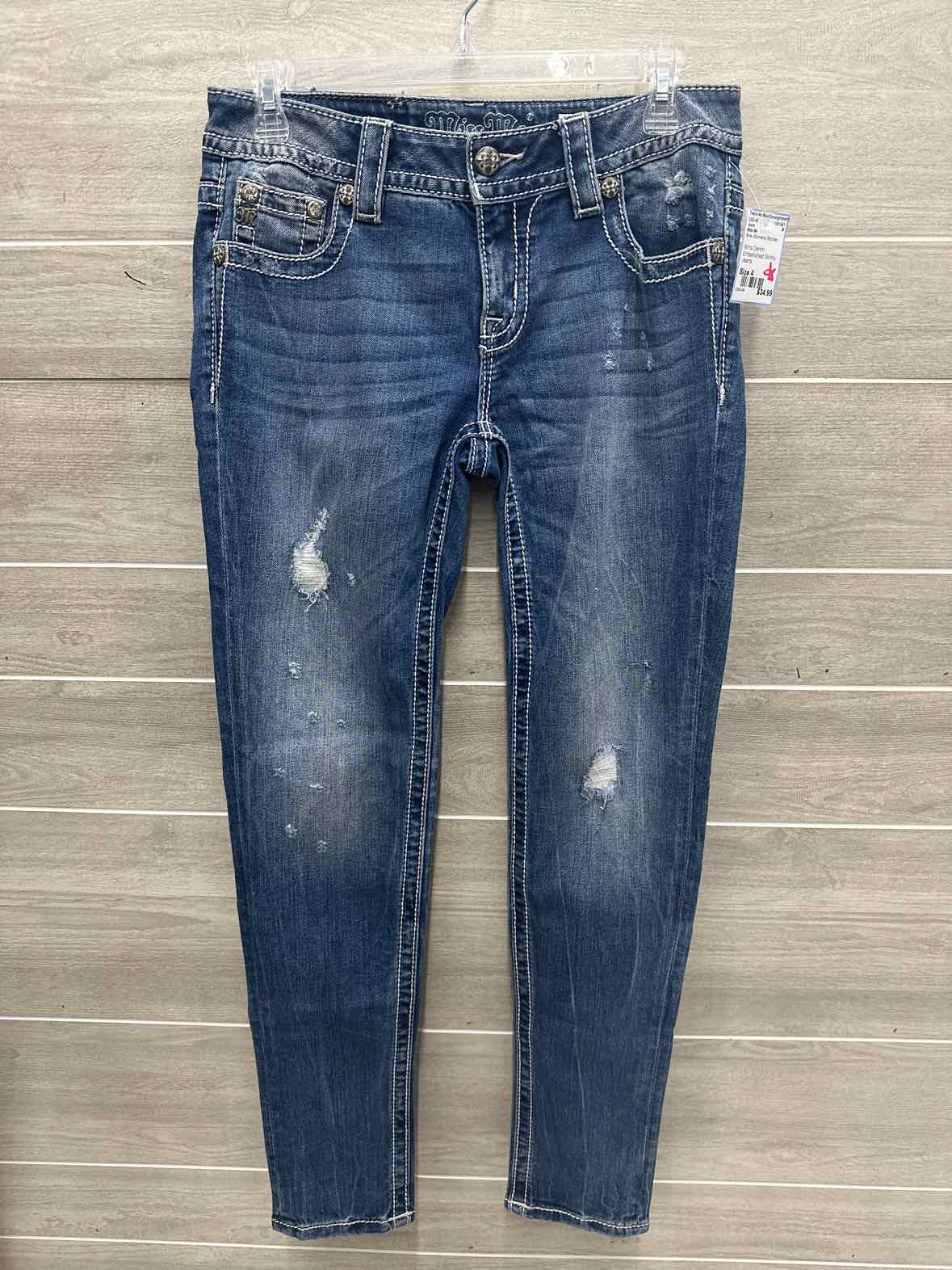 Miss Me Size 4 Blue Womens Jeans