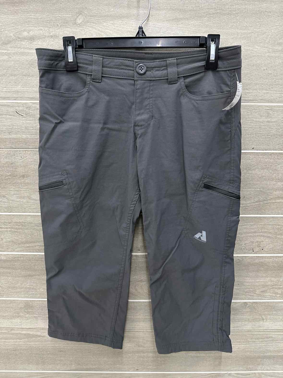 Eddie Bauer Size 6P Gray Petite Pants
