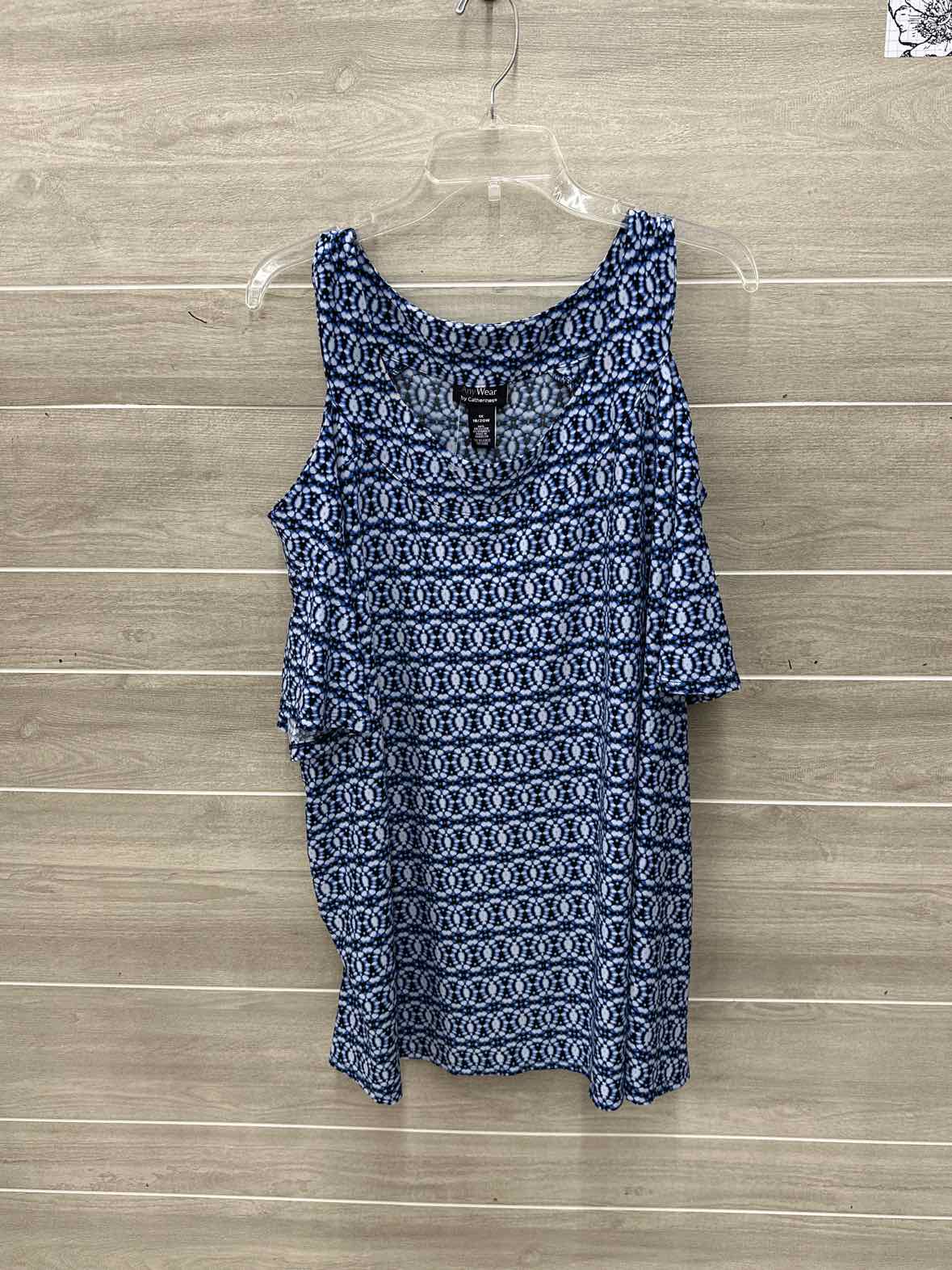 Catherines Blue Womens Women Size 18/20W Shirt