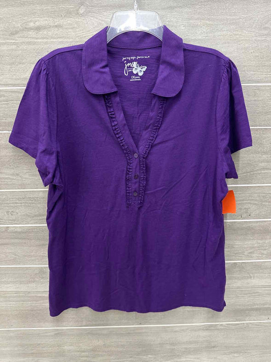 JMS Purple Womens Women Size 16W Shirt