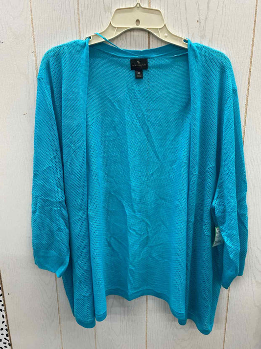 Worthington Blue Womens Size 2X Shirt