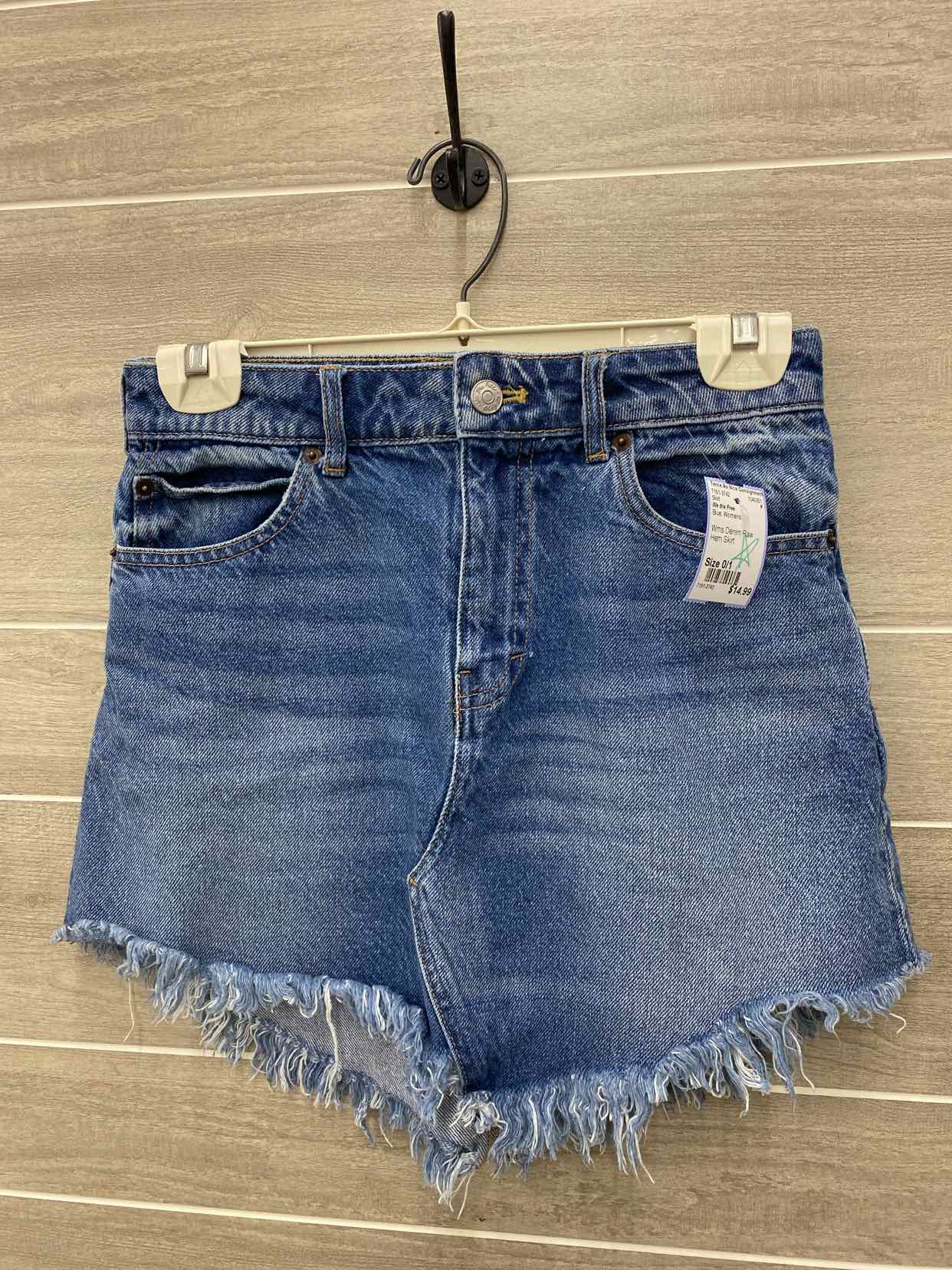 We the Free Blue Womens Size 0/1 Skirt