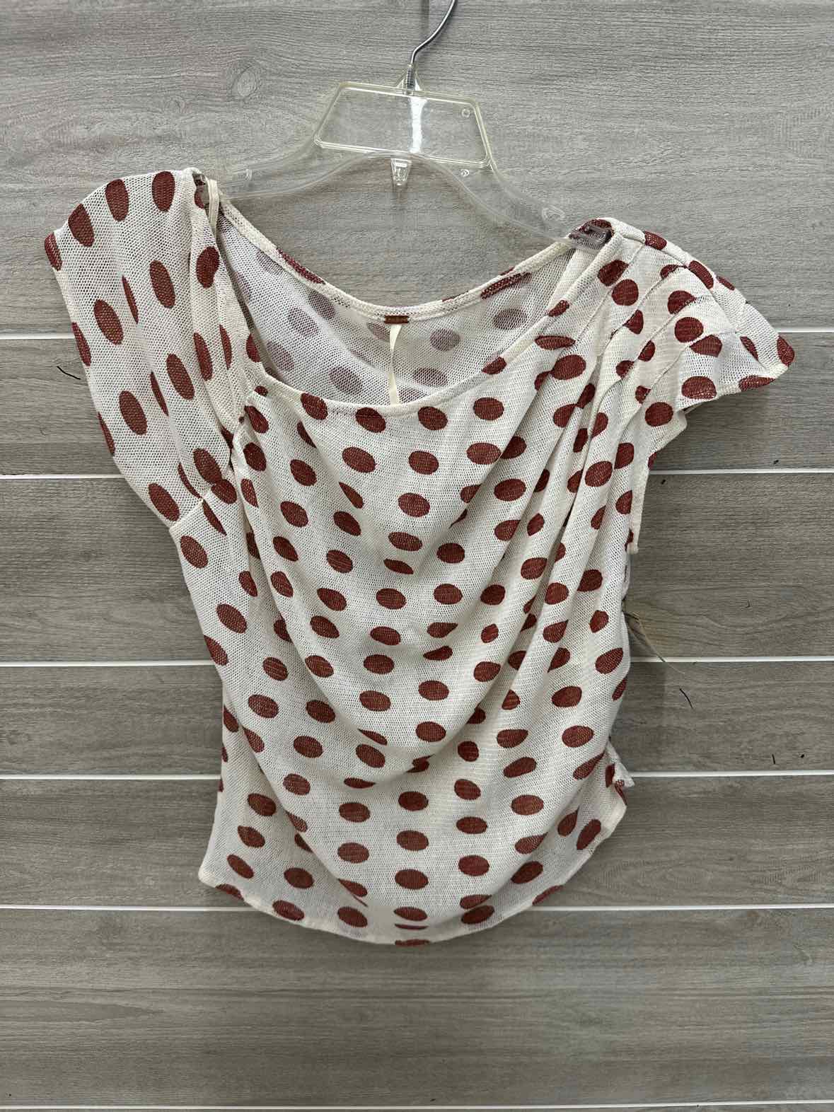 Free People Cream Womens Women Size M Shirt