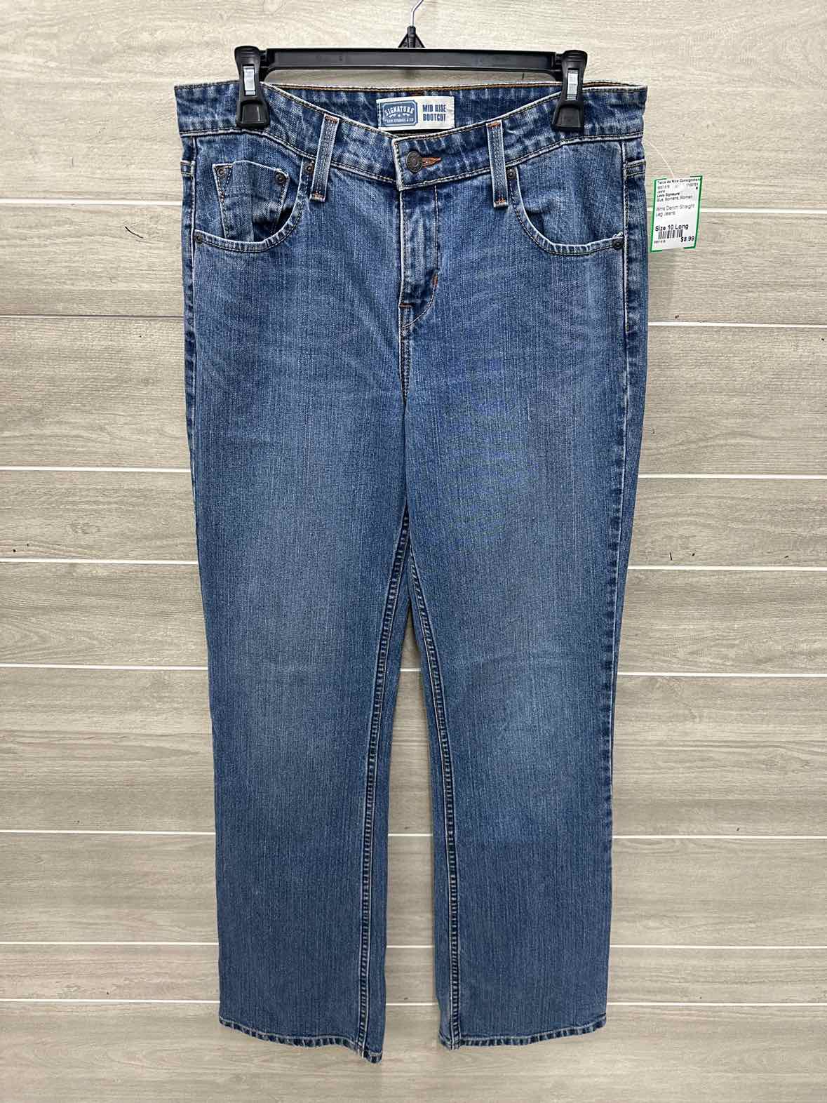 Levis Signature Size 10 Long Blue Womens Jeans