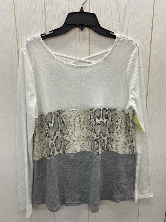 White Birch White Womens Size M Shirt