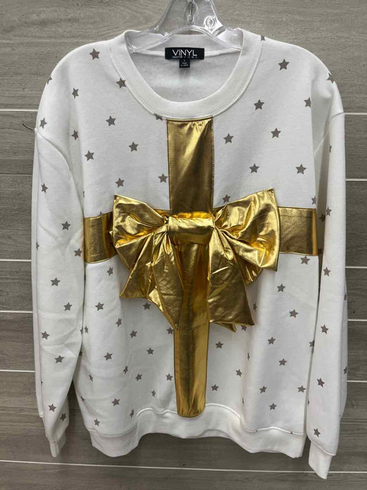 Size L Cream Womens Sweatshirt