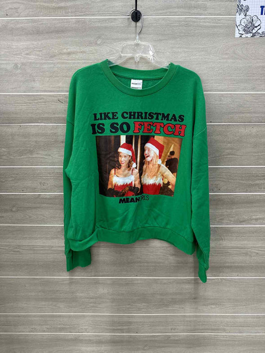 Green Womens Women Size XL Sweatshirt