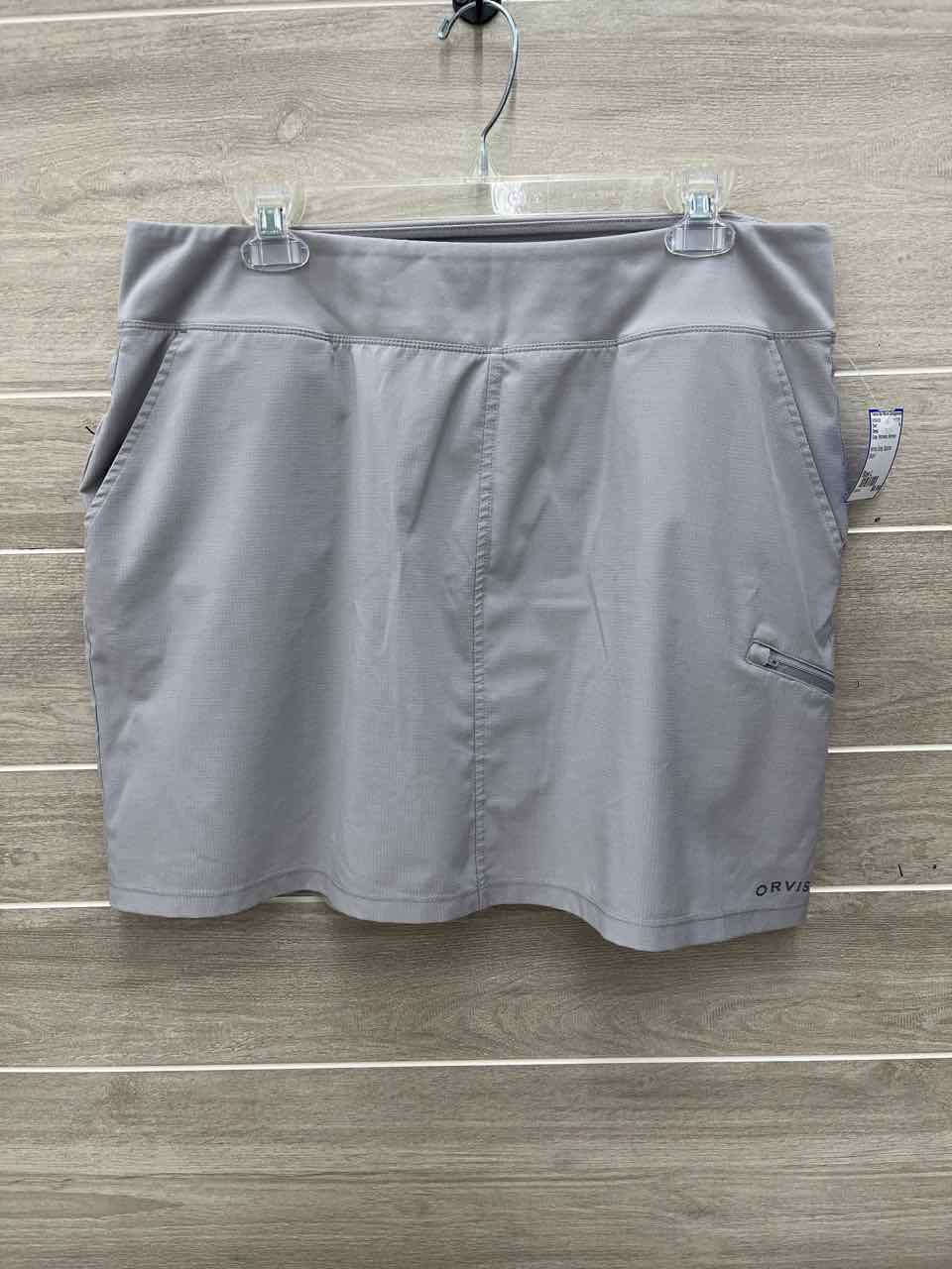 Orvis Size L Gray Womens Skirt