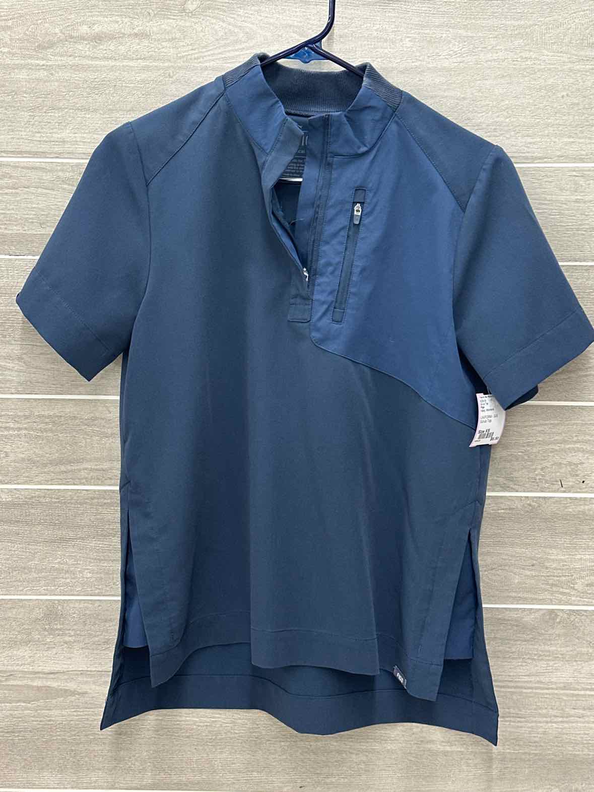 Figs Navy Womens Size XS Scrub Top
