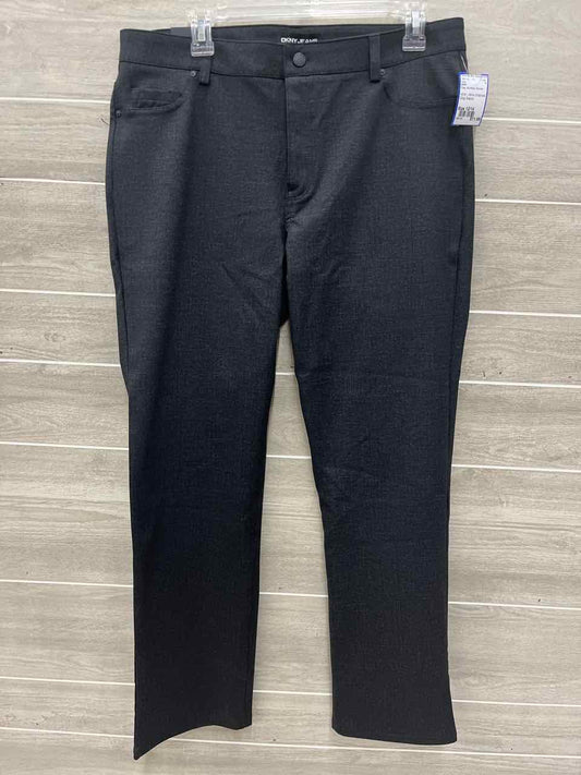 DKNY Size 12/14 Gray Womens Pants