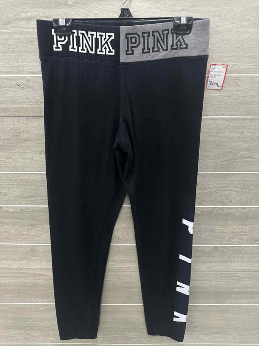 PINK Size L Black Womens Leggings