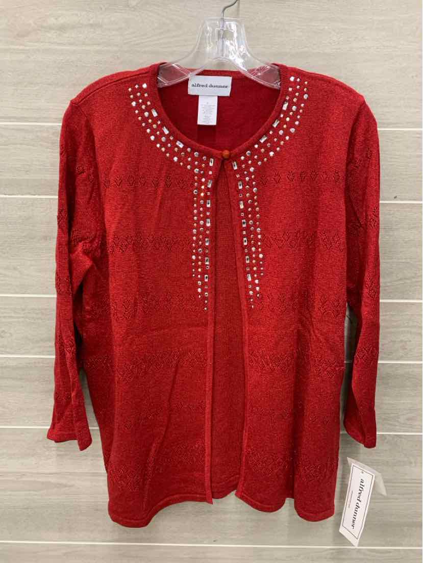 Alfred Dunner Red Womens Size Small Shirt